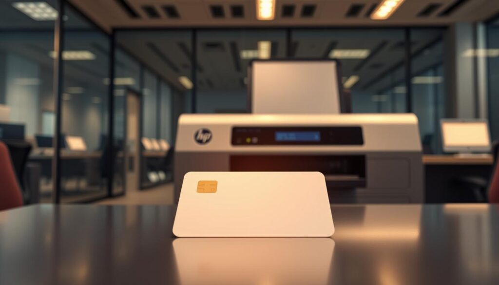 A sleek, modern office setting with a high-tech workstation. In the foreground, a digital ID card materializes, its edges sharply defined as if freshly laser-printed. The card's surface reflects the soft, warm lighting from above, conveying a sense of security and professionalism. In the background, a state-of-the-art printer hums, its precision mechanisms whirring as it produces the legal identification document. The scene exudes an atmosphere of efficiency, technology, and attention to detail, perfectly capturing the process of obtaining a secure, legal ID in a streamlined, 24-hour timeframe. A sleek, modern office setting with a high-tech workstation. In the foreground, a digital ID card materializes, its edges sharply defined as if freshly laser-printed. The card's surface reflects the soft, warm lighting from above, conveying a sense of security and professionalism. In the background, a state-of-the-art printer hums, its precision mechanisms whirring as it produces the legal identification document. The scene exudes an atmosphere of efficiency, technology, and attention to detail, perfectly capturing the process of obtaining a secure, legal ID in a streamlined, 24-hour timeframe.