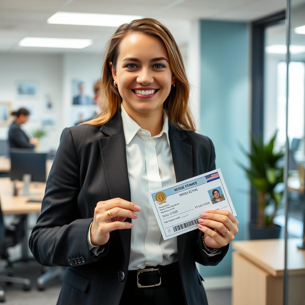 Business professional testimonial about residence permit service