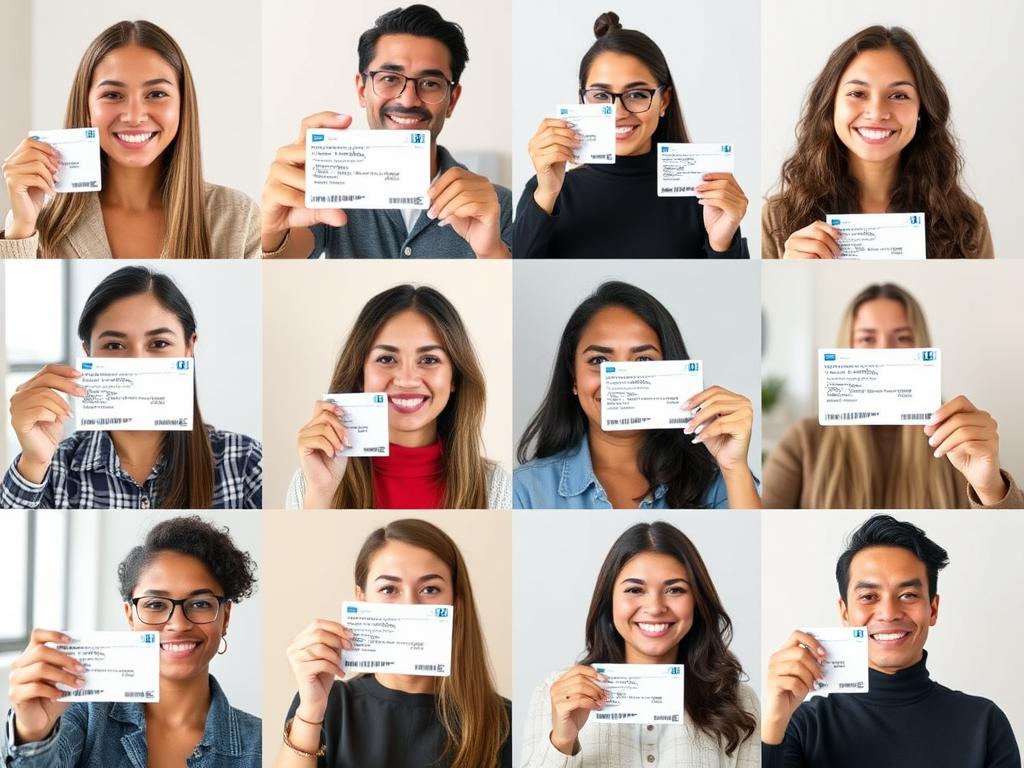 Clients satisfaits tenant leurs permis de conduire