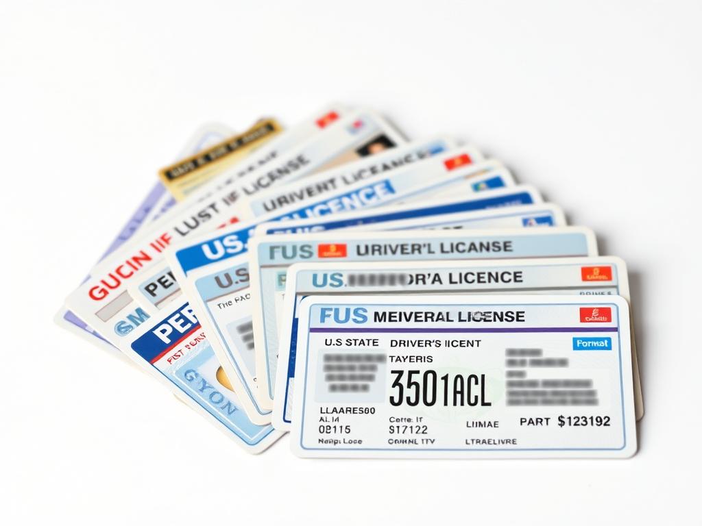 Collection of U.S. state driver's licenses