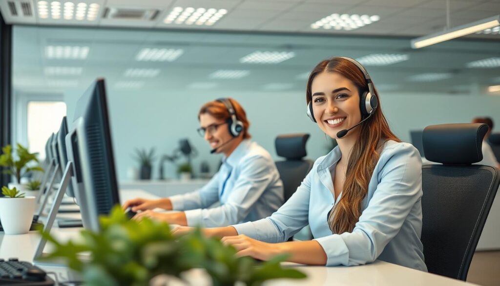 Customer support team helping clients buy driving license online