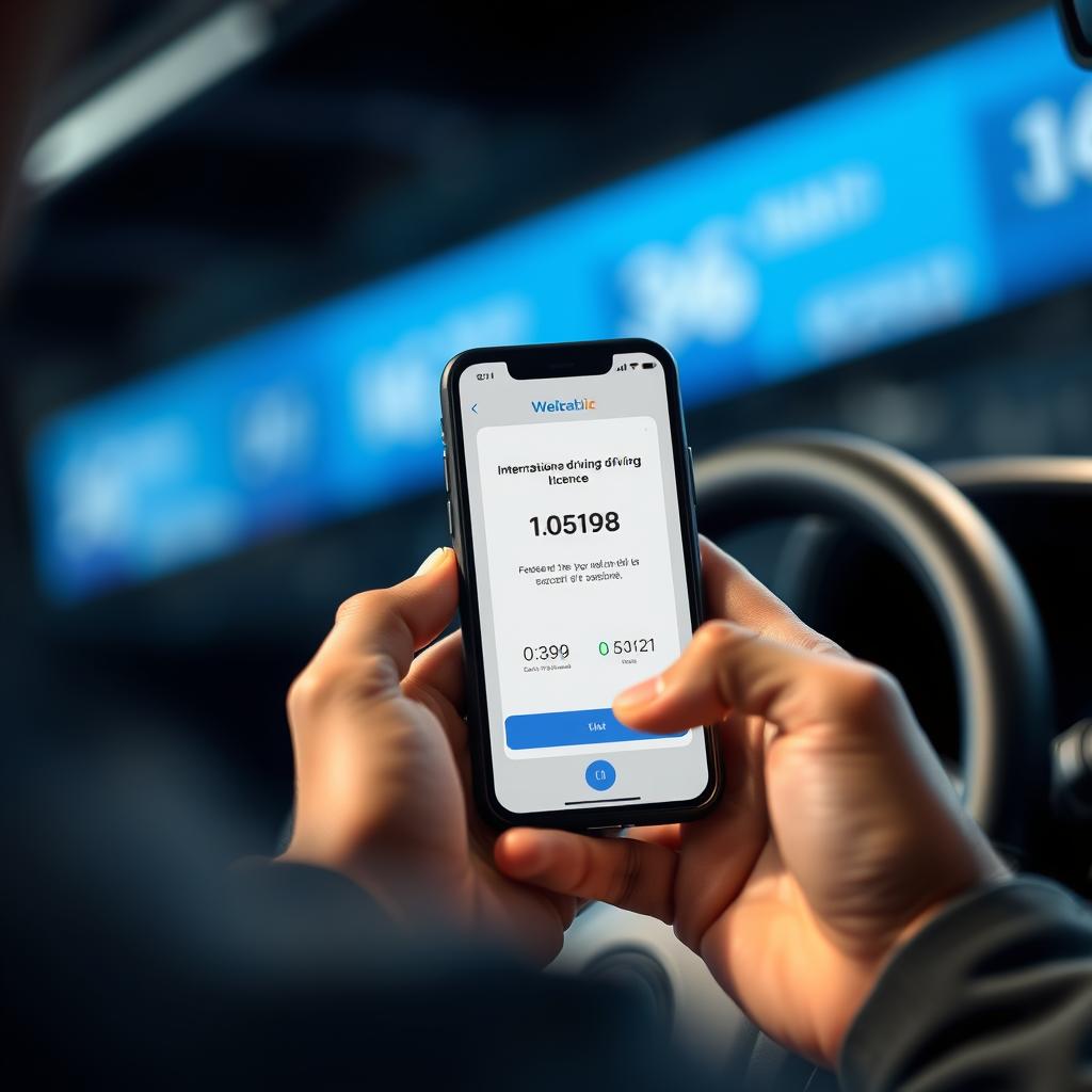 Fast processing of international driving license application