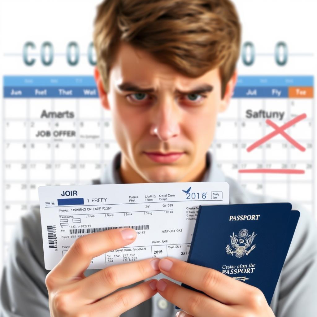 Person missing travel opportunity due to residence permit delays