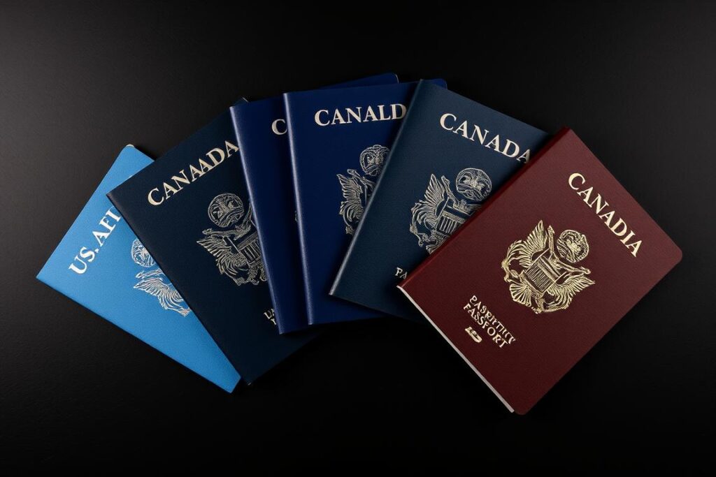 Premium international passport options from various countries