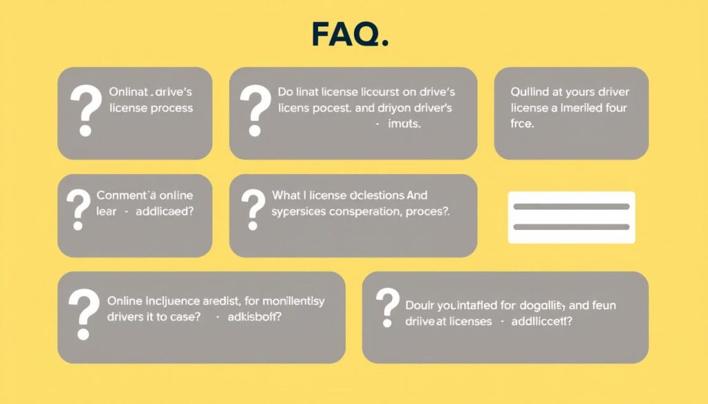 Sección de preguntas frecuentes sobre cómo sacar la licencia de conducir online