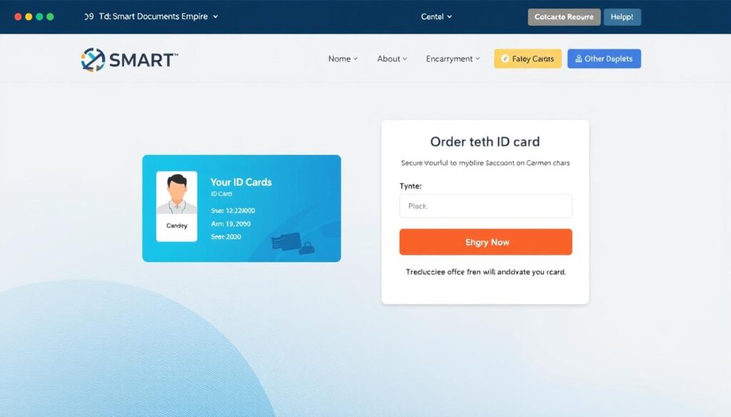 Secure online platform to buy state ID card online with encryption