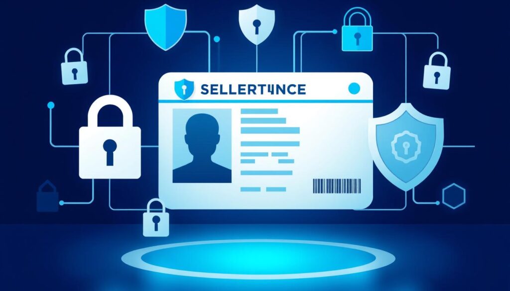 Symboles de sécurité et de confidentialité entourant un permis de conduire