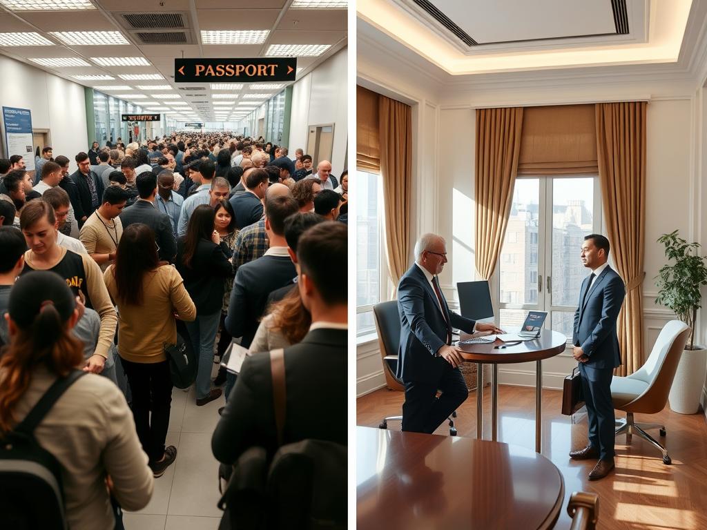 comparison of standard vs premium passport services for buying registered passport online