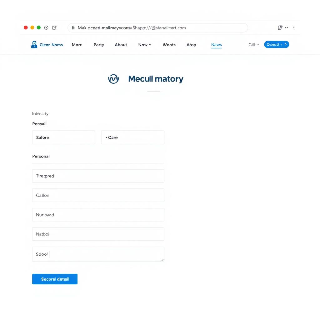在线提交基本信息的表单界面