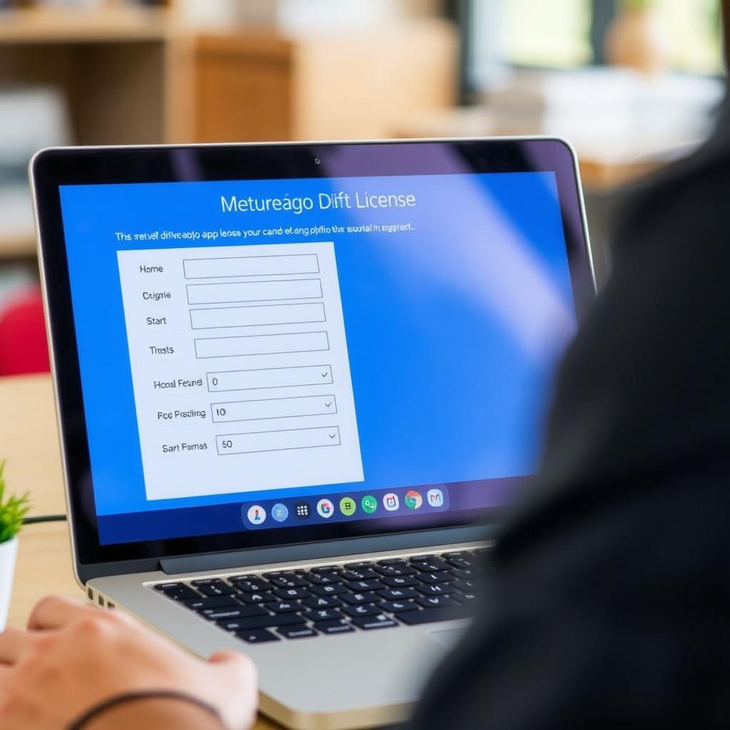 submit driving license application online